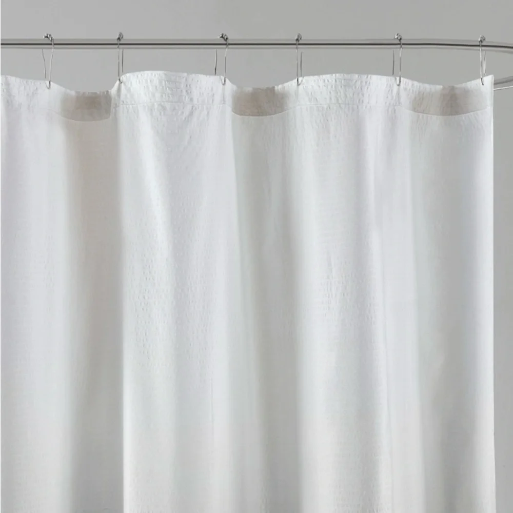 Madison Park Loire Ombre Printed Seersucker Shower Curtain - Picture 3 of 5